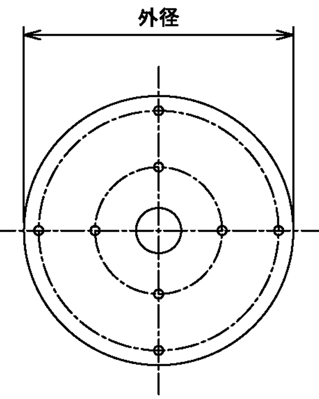 フロート式逆流防止弁標準図