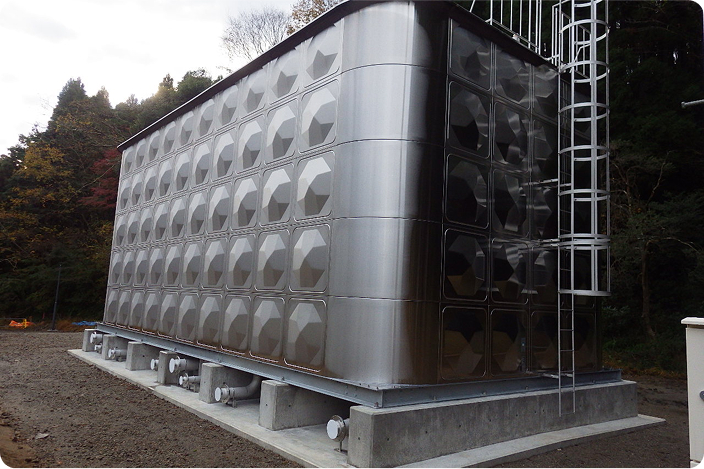 ステンレスパネルタンク完成